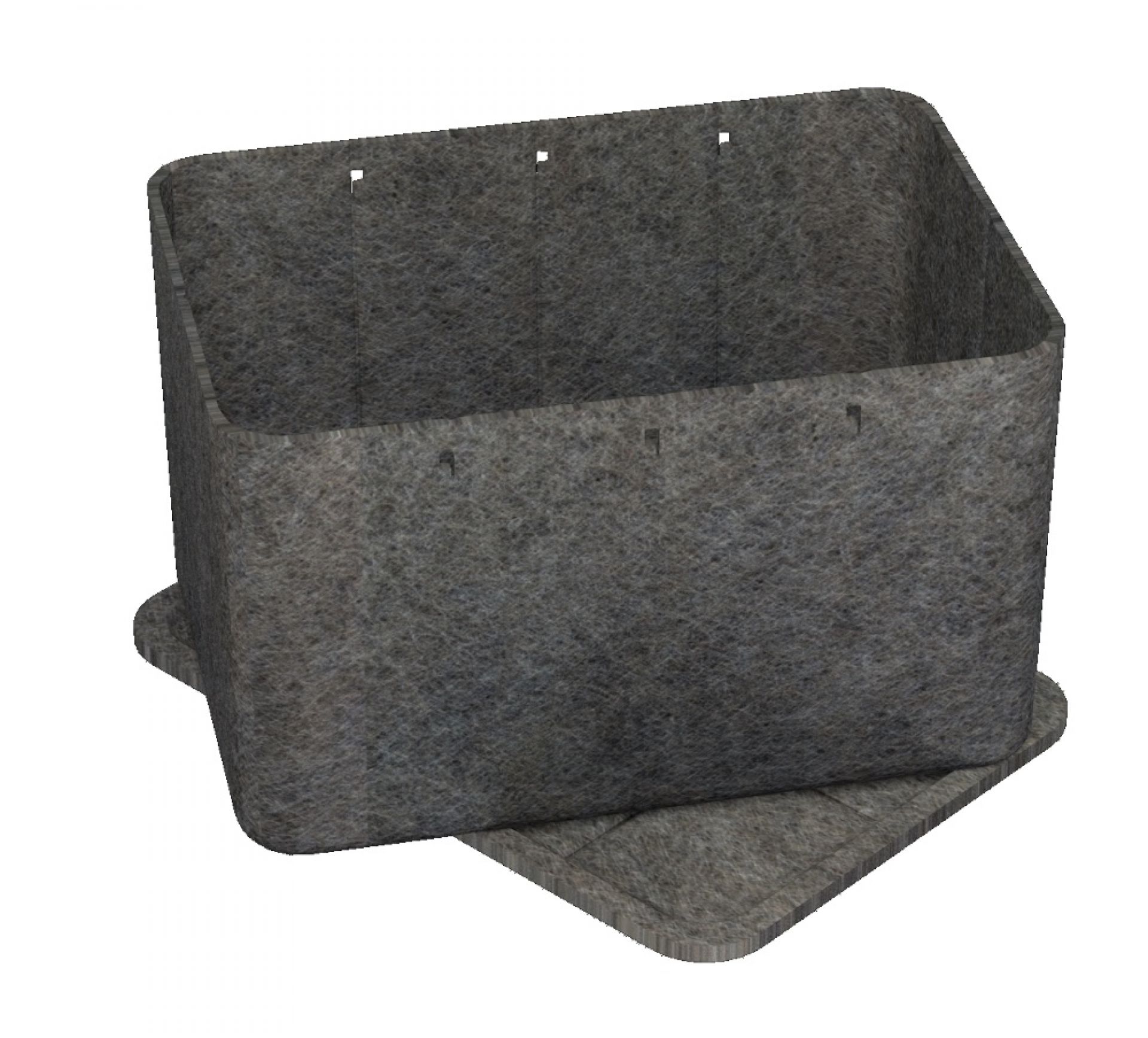 USM Haller Inos Box hoch 45,3 x 32,23 x 19 cm / Dunkelgrau